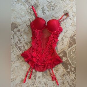 Sexy red lingerie… perfect for Valentine’s Day